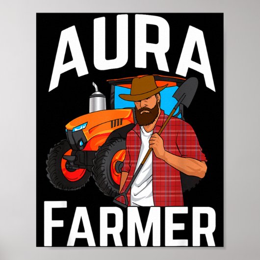 Aura Farmer Funny Meme  Poster (Voorkant)