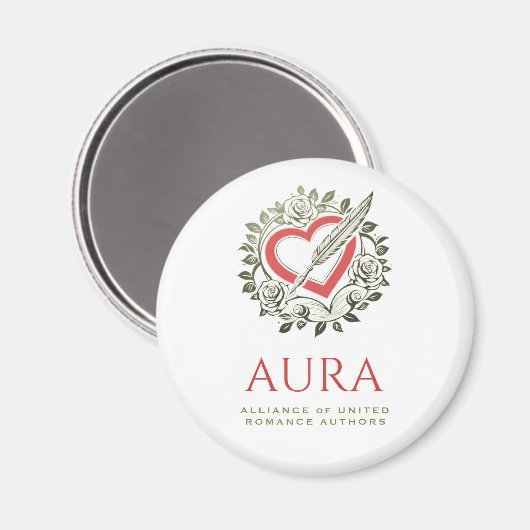 AURA Magnet rouge et vert (Recto/Verso)