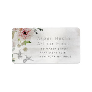 Aura of Natuur Wedding RSVP Return Envelope Label
