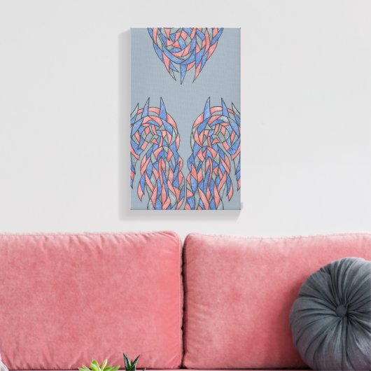 Aura Shift – Soft Gradient Abstract Canvas (Insitu (Woonkamer))
