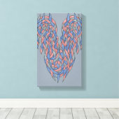 Aura Shift – Soft Gradient Abstract Canvas Afdruk (Insitu (Houten vloer))