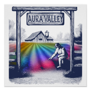 Aura Valley-Boerderij Perfect Poster