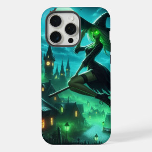 Aura verte effrayante sorcière d'Halloween