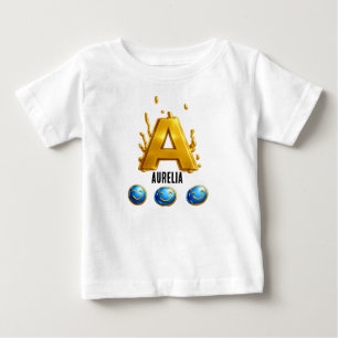 AURELIA! Baby t-shirt voeg je naam toe