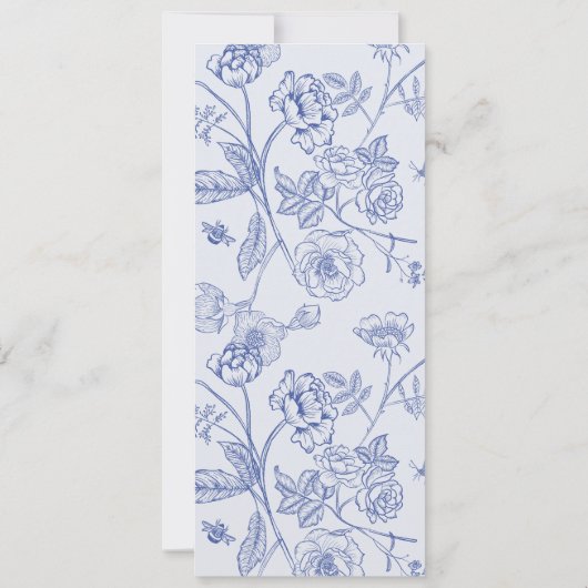 AURELIA Chinoiserie Frans Victoriaans Menu Kaarten (Achterkant)