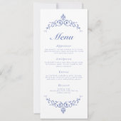 AURELIA Chinoiserie Frans Victoriaans Menu Kaarten (Voorkant)