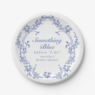 AURELIA Chinoiserie Something Blue Bruiloftsborrel Papieren Bordje