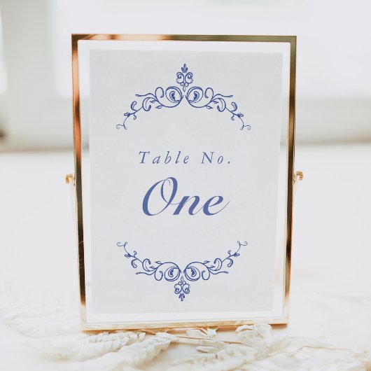 AURELIA Chinoiserie Victorian Carte Numéro de tabl