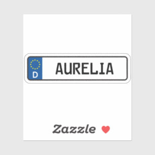 Aurelia Duits Bord van het Autorijbewijs Sticker