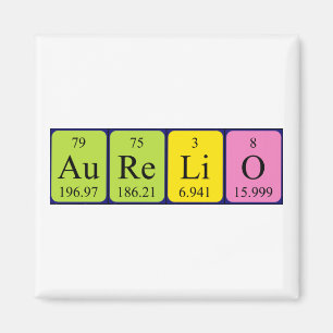 Aurelio periodieke table name magnet magneet