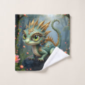 Auren – Petit dragon de la forêt émeraude (Gant de toilette)
