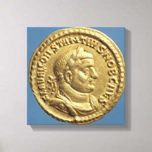 Aureus Constantius I Caesar Augustus Canvas Afdruk