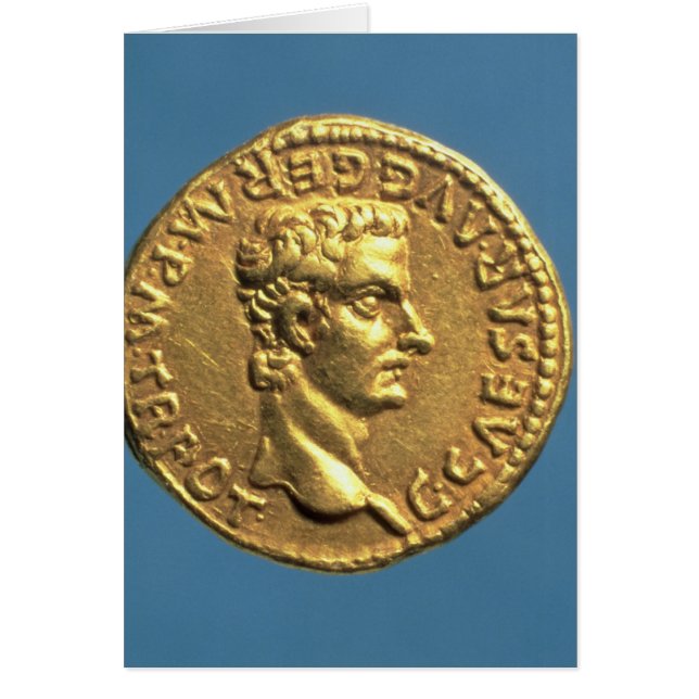 Aureus van Caligula romphead (Voorkant)