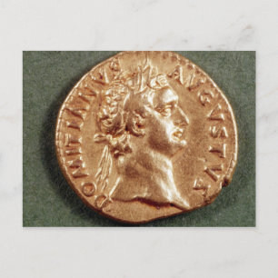 Aureus van Domitian Briefkaart