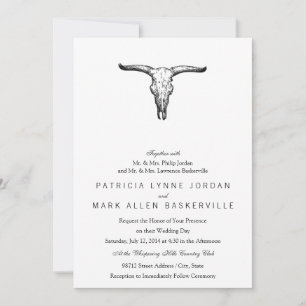 Aurochs Skull Illustratie Kaart