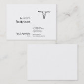  Aurochs Skull Illustratie Visitekaartje (Voorkant / Achterkant)