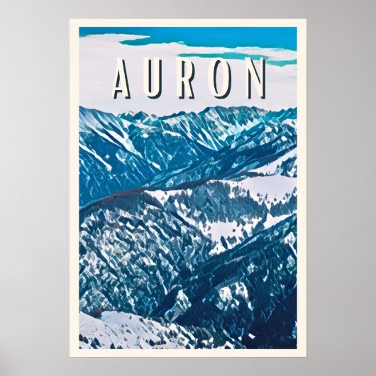 Auron Skigebied Poster (Voorkant)