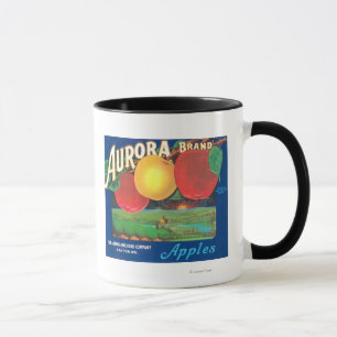 Aurora Apple Label (blauw) - Dayton, WA Mok