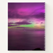 Aurora Australis Southern Lights Australia Grey Notitieboek (Achterkant)