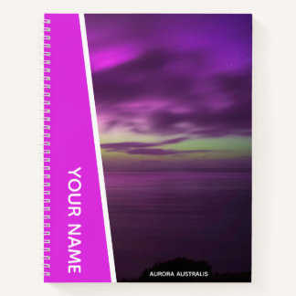 Aurora Australis Southern Lights Australia Pink Notitieboek
