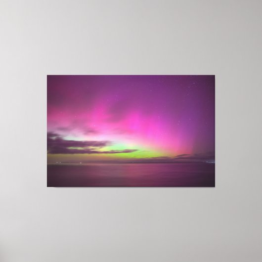 Aurora Australis Southern Lights Australië Canvas Afdruk (Voorkant)