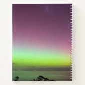 Aurora Australis Southern Lights Australië Roze Notitieboek (Achterkant)