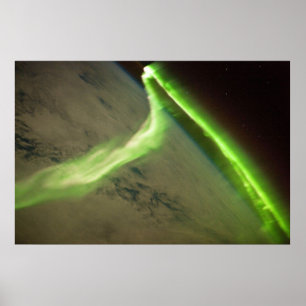 Aurora Australis van het internationale ruimtestat Poster