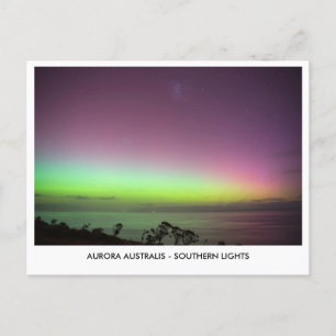 Aurora Australis - Zuiderlicht nachtelijke hemel Briefkaart
