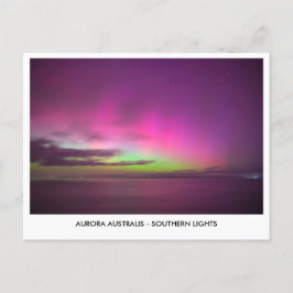 Aurora Australis - Zuiderlicht nachtelijke hemel Briefkaart