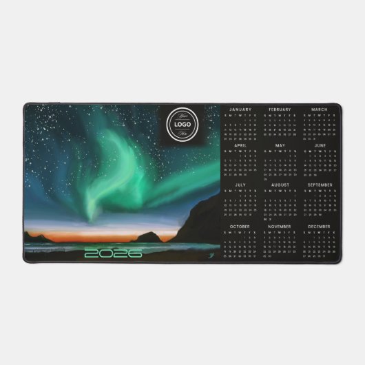 Aurora Borealis - 2026 - Calendrier d'affaires - M (Recto)