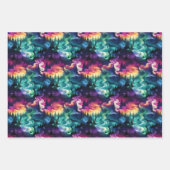 Aurora Borealis 3D Dreamscape: Etherisch ontwerp Inpakpapier Vel (Voorkant)