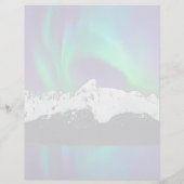 Aurora Borealis - 8,5 "x 11" briefpapier blad (Achterkant)