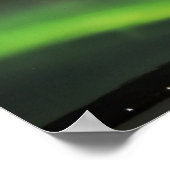 Aurora borealis aan de hemel poster (Hoek)