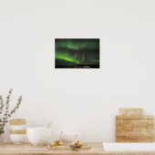 Aurora borealis aan de hemel poster (Keuken)