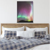 Aurora Borealis Alaska Brooks Range, Alaska Canvas Afdruk (Insitu (Slaapkamer))