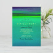 AURORA BOREALIS Bar Bat mitzvah Invitation (Debout devant)