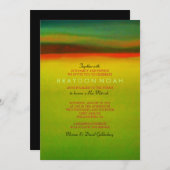 AURORA BOREALIS Bar Bat Mitzvah Uitnodiging (Voorkant / Achterkant)