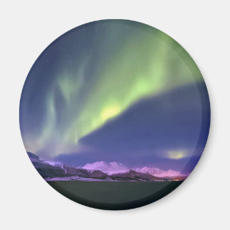 Aurora Borealis boven Lyngenfjorden Noorwegen Magneet