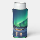 Aurora borealis boven winterhut (Seltzer Voorkant)