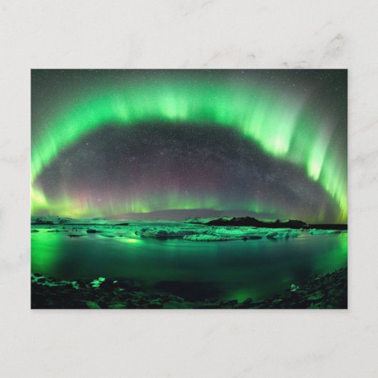 Aurora Borealis Briefkaart (Voorkant)