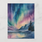 Aurora Borealis Briefkaart (Voorkant)