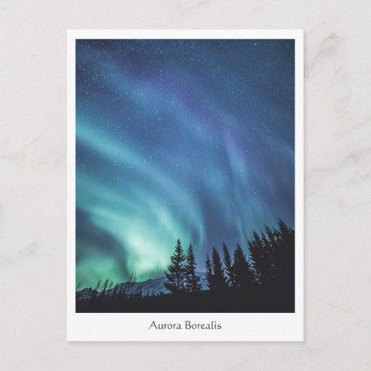 Aurora Borealis Briefkaart (Voorkant)