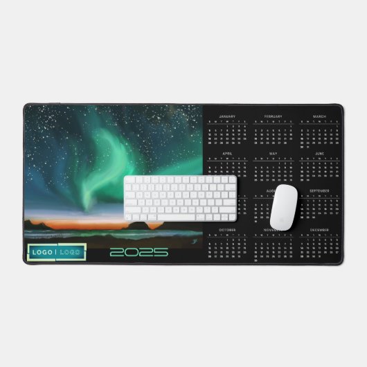 Aurora Borealis - calendrier professionnel 2025 (Clavier et souris)