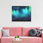 Aurora Borealis - Canada Canvas Afdruk (Insitu (Woonkamer))