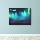 Aurora Borealis Canvas Afdruk (Insitu (Houten vloer))