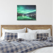 Aurora Borealis Canvas Afdruk (Insitu (Slaapkamer))