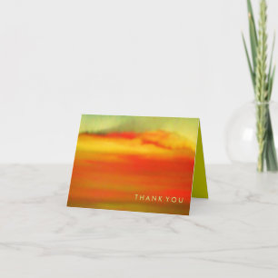 AURORA BOREALIS Carte de remerciements pliée