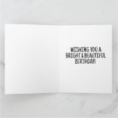 AURORA BOREALIS CARTE DE SALUT D'ANNIVERSAIRE (Intérieur)