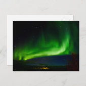 Aurora Borealis Couleurs La Carte Postale Ciel Noc (Devant / Derrière)