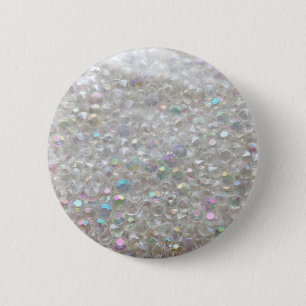 Aurora Borealis Crystals Afbeelding Ronde Button 5,7 Cm